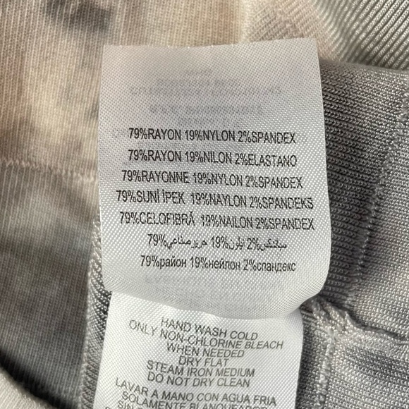 Bebe x Kardashians Strapless Bodycon Mini Dress in Tie Dye Grey Size Medium - Picture 5 of 6